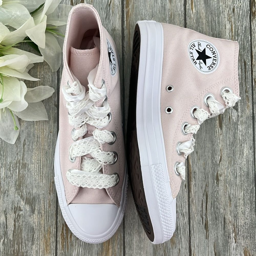 Chuck Taylor All Star Crochet Laces Sneakers Shoes Size 8.5